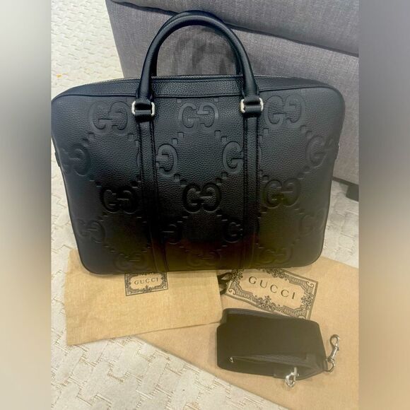 Brand New - Gucci Jumbo GG Briefcase - Black
1️⃣7️⃣0️⃣0️⃣ - Picture 1 of 7